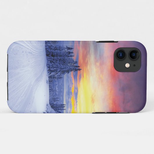 Winterlandschap Case-Mate iPhone Case (Achterkant (horizontaal))