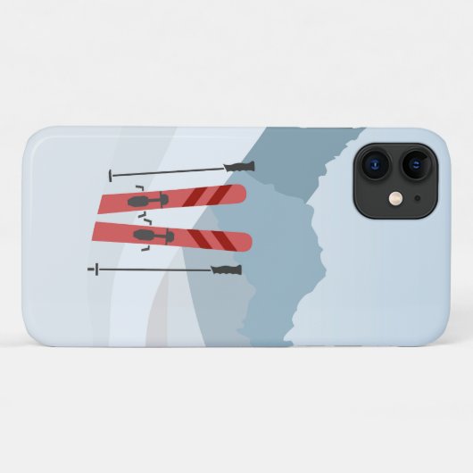 Winterlandschap Case-Mate iPhone Case (Achterkant (horizontaal))