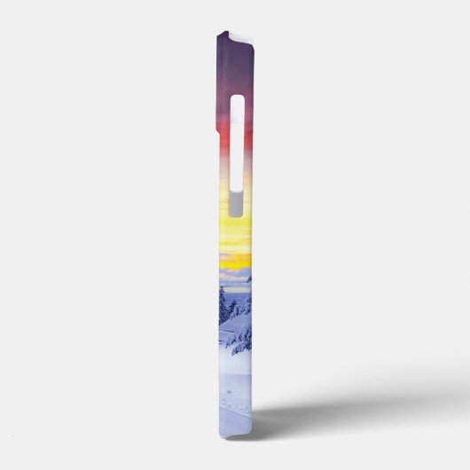 Winterlandschap Case-Mate iPhone Case (Achterkant / Links)