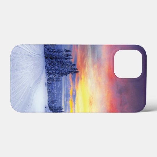 Winterlandschap Case-Mate iPhone Case (Achterkant (horizontaal))