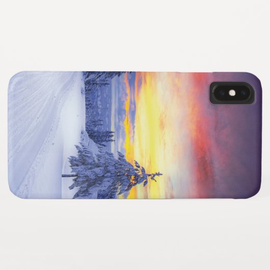 Winterlandschap Case-Mate iPhone Case (Achterkant (horizontaal))