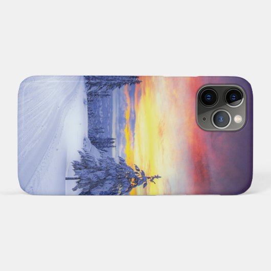 Winterlandschap Case-Mate iPhone Case (Achterkant (horizontaal))