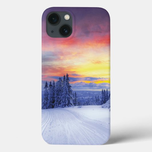 Winterlandschap Case-Mate iPhone Case (Achterkant)