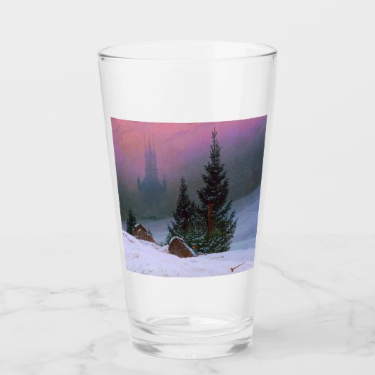 Winterlandschap Caspar David Friedrich Glas (Voorkant)