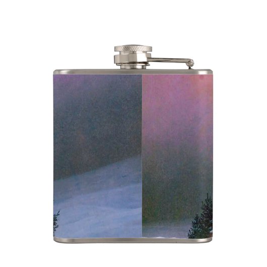 Winterlandschap Caspar David Friedrich Heupfles (Achterkant)