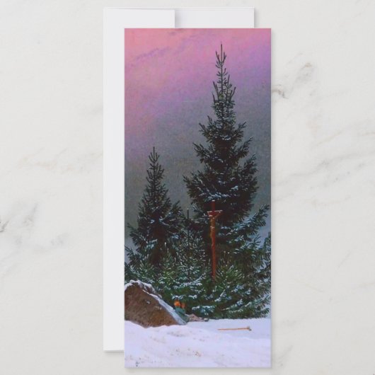 Winterlandschap Caspar David Friedrich Kaart (Voorkant)