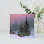 Winterlandschap Caspar David Friedrich Kaart (Staand voorkant)
