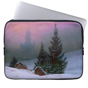 Winterlandschap Caspar David Friedrich Laptop Sleeve