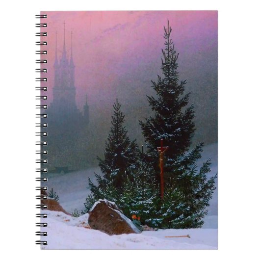 Winterlandschap Caspar David Friedrich Notitieboek (Voorkant)