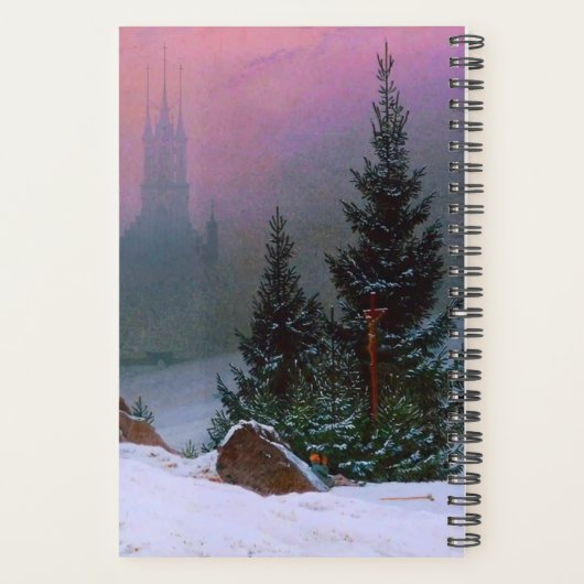 Winterlandschap Caspar David Friedrich Planner (Achterkant)