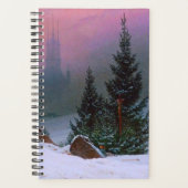 Winterlandschap Caspar David Friedrich Planner (Voorkant)