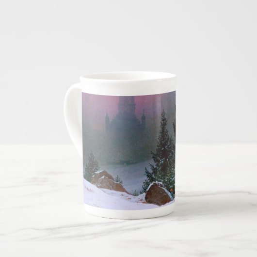 Winterlandschap Caspar David Friedrich Porselein Kop (Links)