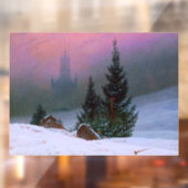Winterlandschap Caspar David Friedrich Raamsticker (Vel 2)