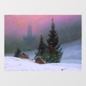 Winterlandschap Caspar David Friedrich Raamsticker (Vel)