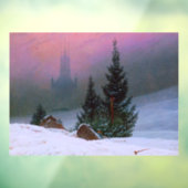 Winterlandschap Caspar David Friedrich Raamsticker (Vel 3)