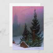 Winterlandschap Caspar David Friedrich Save The Date (Voorkant / Achterkant)