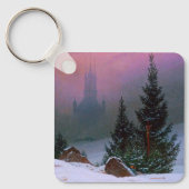 Winterlandschap Caspar David Friedrich Sleutelhanger (Voorkant)