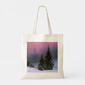 Winterlandschap Caspar David Friedrich Tote Bag (Achterkant)