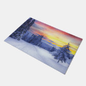 Winterlandschap Deurmat (Schuin)