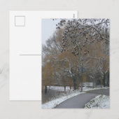 Winterlandschap doe-het-zelf ansichtkaart feestdagenkaart (Voorkant / Achterkant)