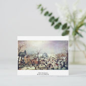 Winterlandschap door Avercamp Hendrik Briefkaart (Staand voorkant)
