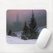 Winterlandschap (door Caspar David Friedrich) Muismat (Met muis)