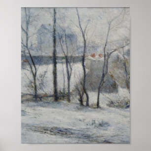 Winterlandschap (door Paul Gaugin) Poster