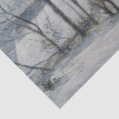 Winterlandschap (door Paul Gaugin) Tissuepapier (Detail)