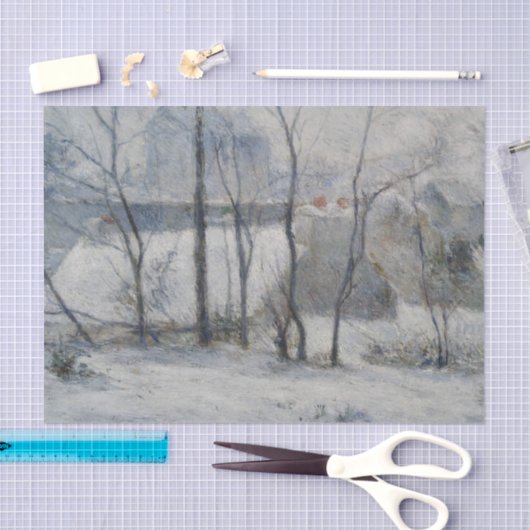 Winterlandschap (door Paul Gaugin) Tissuepapier (Craft)