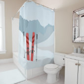 Winterlandschap Douchegordijn (In situ)