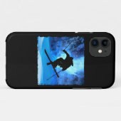 Winterlandschap en Freestyle Skier Case-Mate iPhone Case (Achterkant (horizontaal))