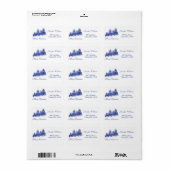 Winterlandschap Etiket (Full Sheet)