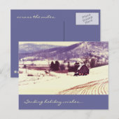 Winterlandschap Feestdagenkaart (Voorkant / Achterkant)