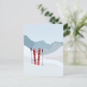 Winterlandschap Feestdagenkaart (Staand voorkant)