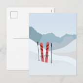 Winterlandschap Feestdagenkaart (Voorkant / Achterkant)