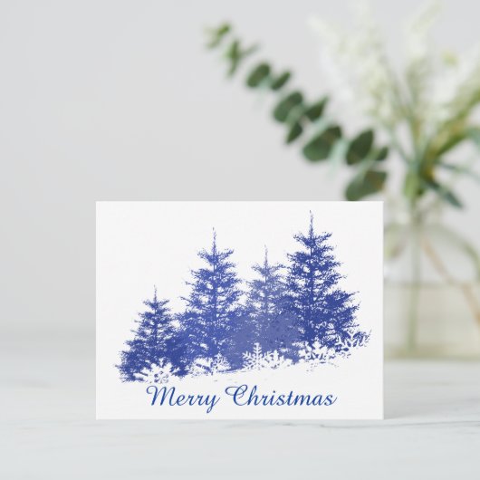 Winterlandschap Feestdagenkaart (Staand voorkant)