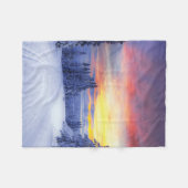 Winterlandschap Fleece Deken (Voorkant (Horizontaal))