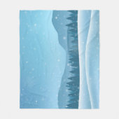 Winterlandschap Fleece Deken (Voorkant)