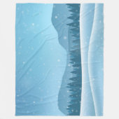 Winterlandschap Fleece Deken (Voorkant)