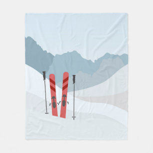Winterlandschap Fleece Deken