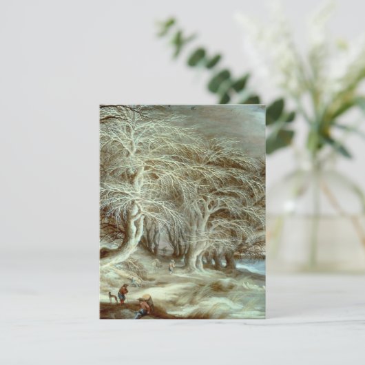 Winterlandschap Gijsbrecht Leytens Informatiekaartje (Staand voorkant)