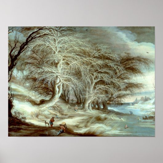 Winterlandschap Gijsbrecht Leytens Poster (Voorkant)