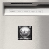 Winterlandschap Globe Magneet (Insitu (Vaatwasser))