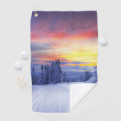 Winterlandschap Golfhanddoek (Insitu)