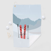 Winterlandschap Golfhanddoek (Insitu)