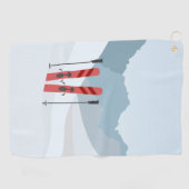 Winterlandschap Golfhanddoek (Horizontaal)