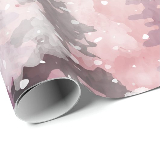 Winterlandschap Greenpine Forest Cadeaupapier (Rol Hoek)