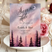 Winterlandschap Greenpine Forest Save the Date