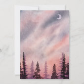 Winterlandschap Greenpine Forest Script Kaart (Achterkant)