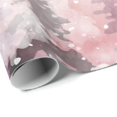 Winterlandschap Groene Dennenbos Cadeaupapier (Rol Hoek)